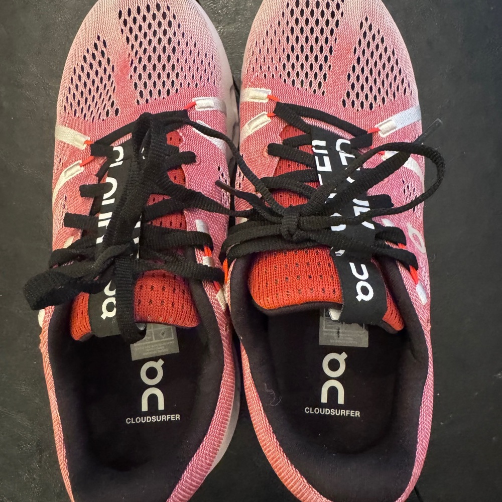 On Running Cloudsurfer Men’s Red & Black Running Shoes